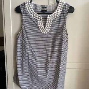 Talbots Blue/White top